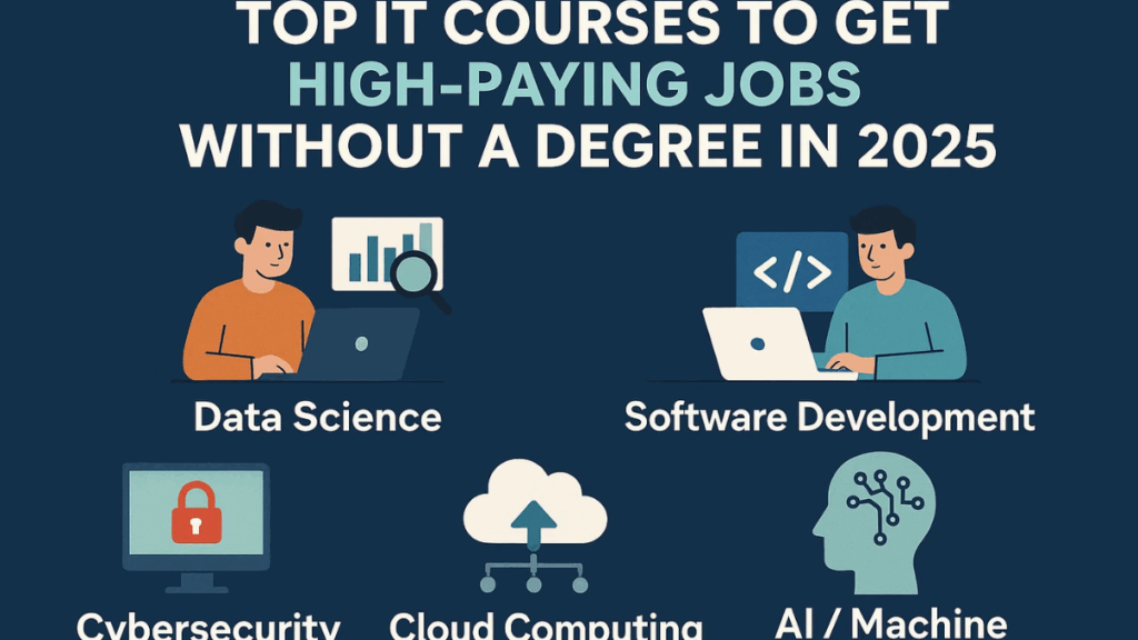 Top IT Courses to Get High-Paying Jobs Without a Degree in 2025